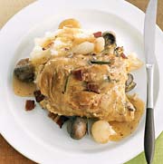 Slow-Cooked Chicken and Mushrooms