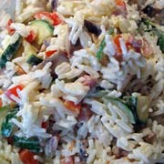 Crab Meat and Rice Salad