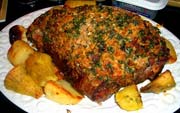 Roast Leg of Lamb In An Herb Crust