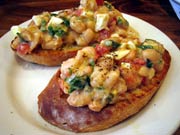 Bruschetta with White Beans and Cheese