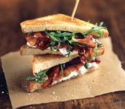 Pancetta, Tomato, and Burrata Sandwiches