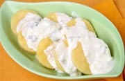 Fried Polenta with Gorgonzola Cheese