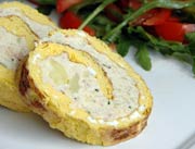 Egg Frittata Stuffed with Ricotta and Fresh Mint