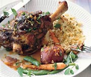 Lamb Shanks with Vegetables and Gremolata