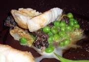 Monkfish with Green Peas
