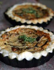 Cod and Mushroom Tart