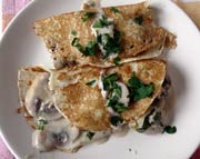 Mushroom Crepes