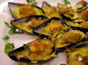 Mussels Au Gratin