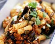 Pasta with Eggplant and Basil