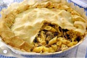 Penne and Mushroom Pie