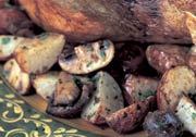 Roasted Potatoes with Crimini and Porcini Mushrooms