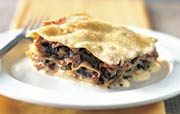 Prosciutto and Portobello Mushroom Lasagna
