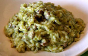 Risotto with Sausage and Spring Vegetables
