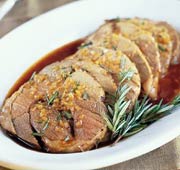 Roasted Leg Of Lamb with Garlic and Rosemary
