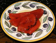 Roasted Bell Peppers with Basil and Balsamic Vinegar