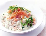 Salmon and Spumante Risotto