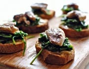 Tartines with Arugula And Grilled Sardine