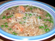 Shrimp and Pea Risotto