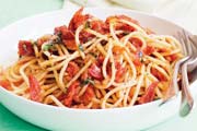 Spaghetti with Sun Dried Tomato Sauce