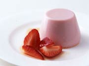 Strawberry Panna Cotta with Strawberry Compote