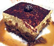 Tiramisu with Brandy Custard