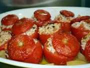 Tomatoes Stuffed with Rice