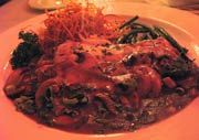 Veal Scaloppine with Eggplant and Mushrooms