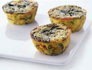 Zucchini Frittatas with Pecorino and Chives