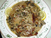 Veal Piccata with Capers and Pine Nuts